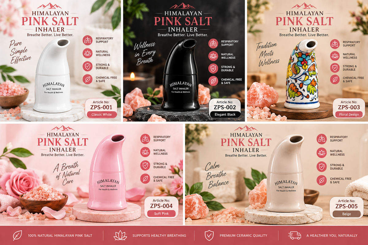 Pink Salt Inhaler — Natural Wellness Aid