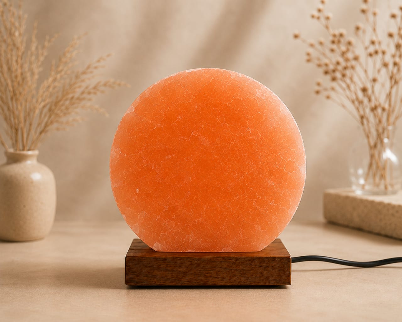 Himalayan Pink Salt Calligraphy Lamp – Premium Home Décor